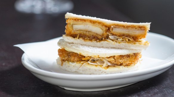 Abalone katsu sandwich at Cutler & Co.