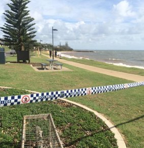 A body was discovered on the beach at Scarborough, north of Brisbane, on Tuesday morning.