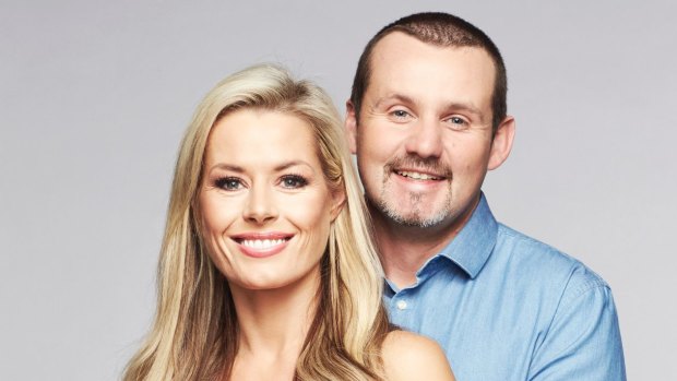 Madeleine West (Dee Bliss) and Ryan Moloney (Toadfish) in Neighbours.