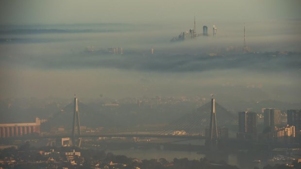 Smoke from hazard-reduction burns blanketed Sydney on Friday morning.