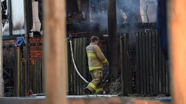 Firefighters are investigating the cause of a house fire at Paringa Place at Bangor.