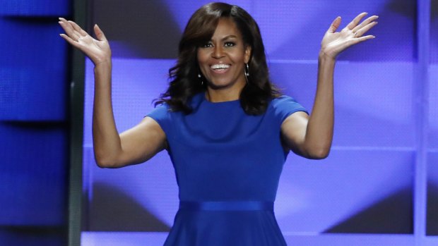 First Lady Michelle Obama was dressed to impress at the Democratic National Convention.