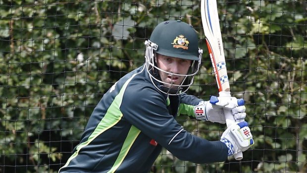 In the swing: Shaun Marsh is keen to press his claims for the Ashes by impressing in the lead-up matches.