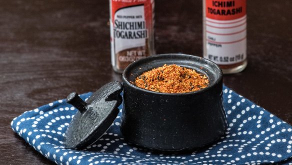 Shichimi togarashi is a Japanese blend of at least seven ingredients.