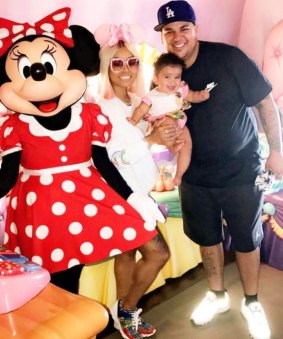 Chyna, Kardashian and their daughter Dream at Disneyland for US Father's Day last month.