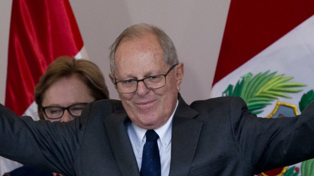 Peru's president Pedro Pablo Kuczynski.