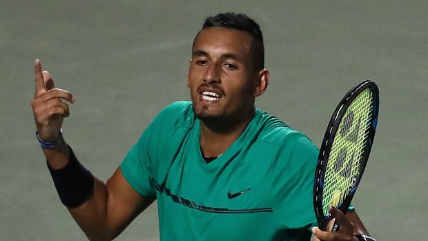Knuckling Down: Australian Nick Kyrgios has vowed to stay focused following strong showing against Roger Federer.