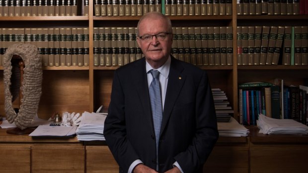 NSW Chief Justice Tom Bathurst in his chambers at the Supreme Court of NSW.