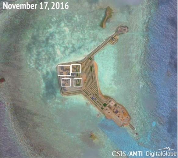 Another view from the series of images from Gavan Reef, Hughes Reef and Johnson Reef in the South China Sea.