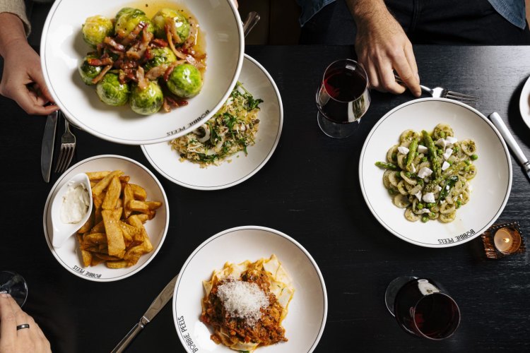 Bobbie Peels, a refreshed pub in North Melbourne from Phil Gijsbers and Neil Mills, with hidden nooks and crannies and house-made pasta.
Credit Jake Roden
For Good Food, 26 July, 2022