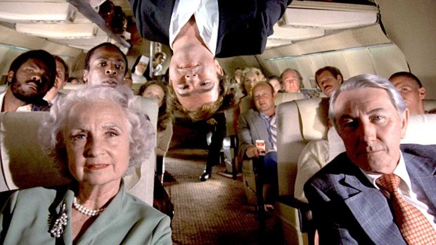 Flying rules were a little more relaxed in the 1980s, when comedy classic Flying High was released.