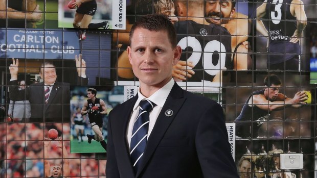 Straight to work: New Blues coach Brendon Bolton.