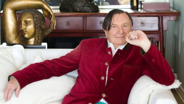 Barry Humphries at home in London. 