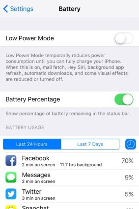 In a particularly extreme example of the battery drain problem, this user only spent two minutes using the app, but it clocked up 11.7 hours worth of background activity and used up 70 per cent of battery power.