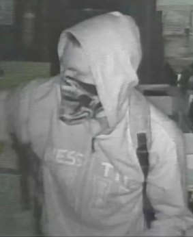 This thief was wearing a distinctive hoodie.