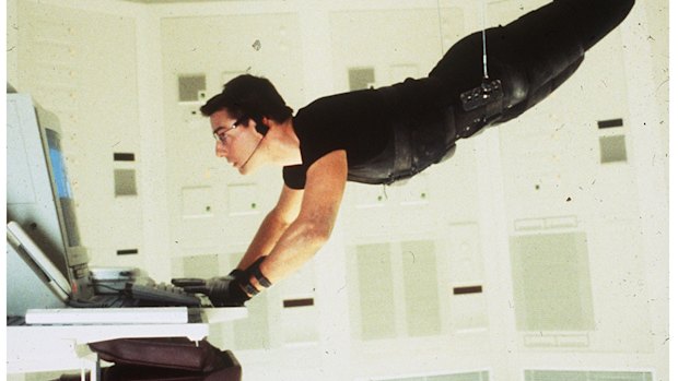 Man of action: Tom Cruise in <i>Mission Impossible</i>.