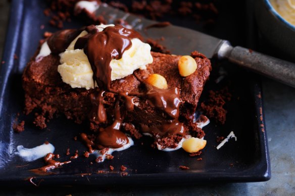 Dan Lepard's chocolate carrot brownie bar.