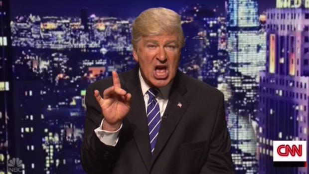Alec Baldwin has made a "uge'' impression with his impersonation of Donald Trump.