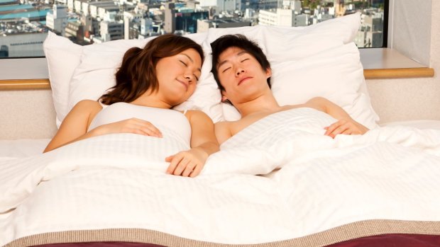 One Tokyo hotel is allowing male customers to sleep next to a girl for a fee.