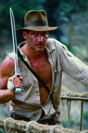 Harrison Ford as Indiana Jones in the earlier films.