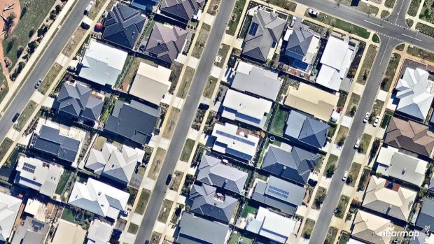 Houses are increasingly covering more of Canberra blocks.