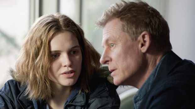 Teenage Grace (Odessa Young) is about to throw her dad's (Richard Roxburgh) life into chaos in <i>Looking for Grace</i>.