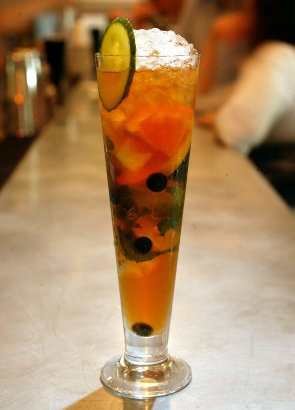 New take: Pimms' summer royale, as served at Bayswater Brasserie.