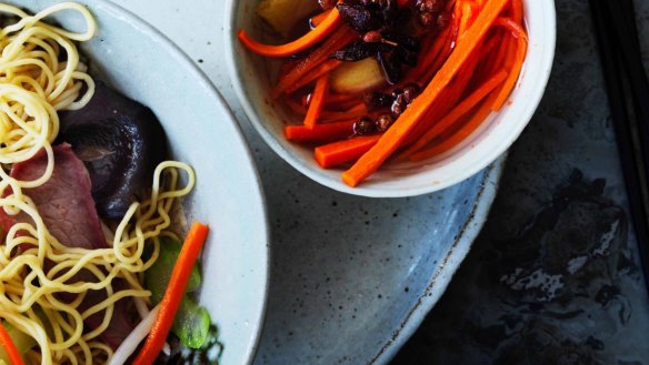 Try these pickled carrots in Kylie Kwong's noodle salad.