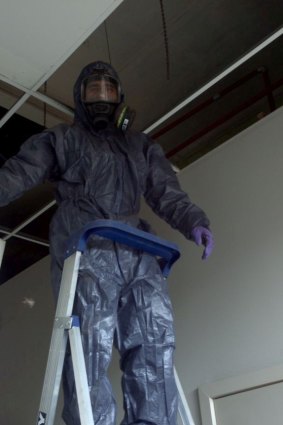 Employees from industrial cleaning firm Steamatic are often among the first people on the scene after a meth lab bust.