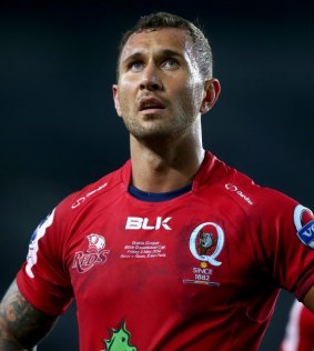 "Gutted"... Quade Cooper has been sidelined for 12 weeks.