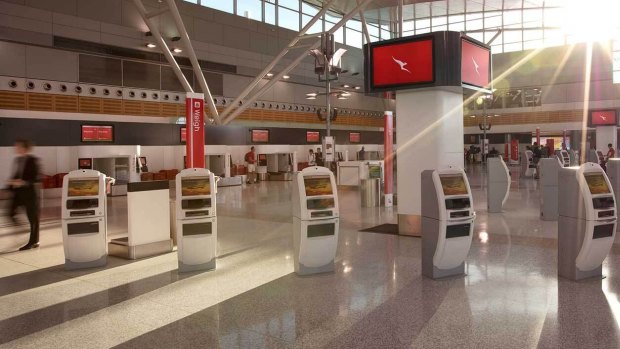 Qantas will replace its existing check-in kiosks with new technology.