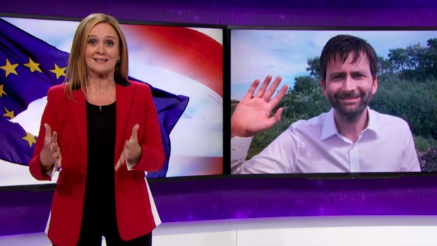 Samantha Bee gets creatively sweary with David Tennant.