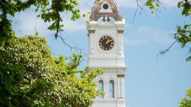 Malvern Town Hall clock tower