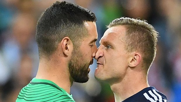 Available again: City goalkeeper Dean Bouzanis returns from suspension for sledging Victory's Besart Berisha,