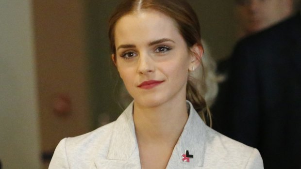 UN Women Goodwill Ambassador Emma Watson at the HeForShe campaign launch at the United Nations in September 2014.