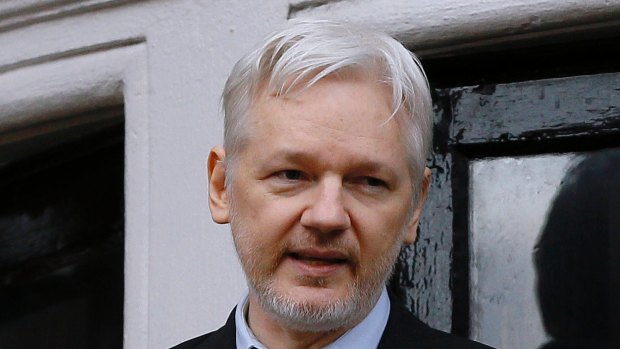 Julian Assange in London.