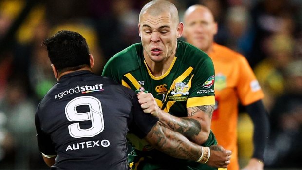 Young blood:  David Klemmer was one of Australia's better performers despite his callowness