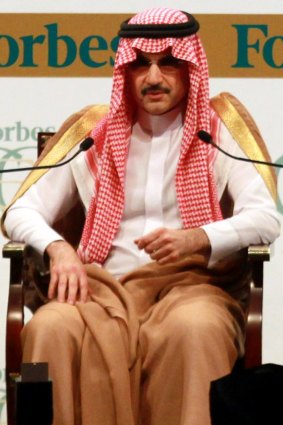 On the sidelines: Saudi billionaire Prince Alwaleed bin Talal.