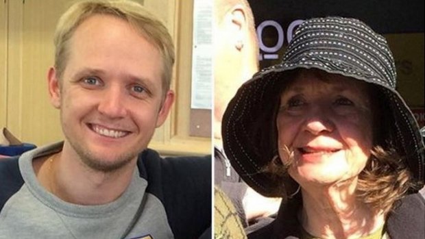 Greig Friday (left) and his mother Carol.