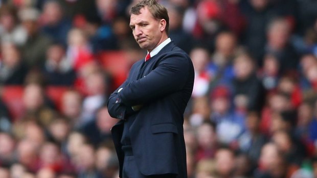 LONDON, ENGLAND - APRIL 04:  Brendan Rodgers, manager of Liverpool looks on during the Barclays Premier League match between Arsenal and Liverpool at Emirates Stadium on April 4, 2015 in London, England.  (Photo by Paul Gilham/Getty Images)