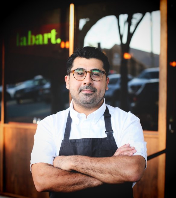 Labart owner-chef Alex Munoz Labart, whose restaurant has a European-bistro feel.
