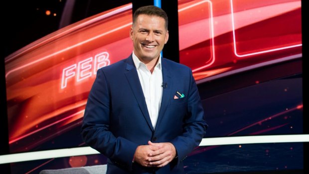 Engaging and likeable: Karl Stefanovic on the set of 'This Time Next Year'.