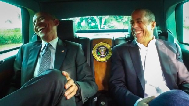 US President Barack Obama and Jerry Seinfeld in <i>Comedians in Cars Getting Coffee.</i>