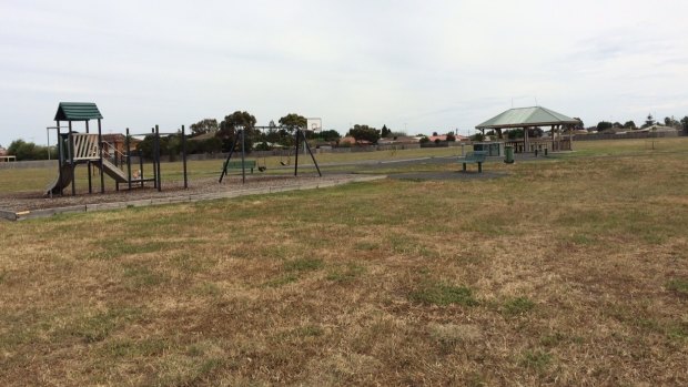 The Geelong park where the men allegedly abducted the girl.