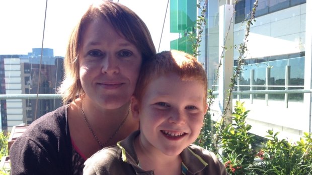 Six-year-old Ben Cox -pictured with his mum, Louise, lives without a spleen. 