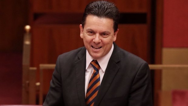 Nick Xenophon wants a crackdown on money laundering. 