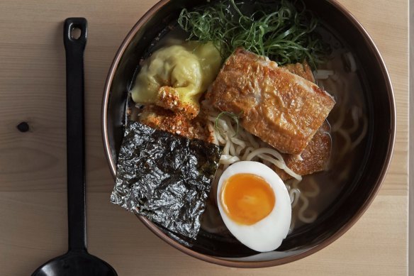 The ramen lunch special at Supernormal in Melbourne.