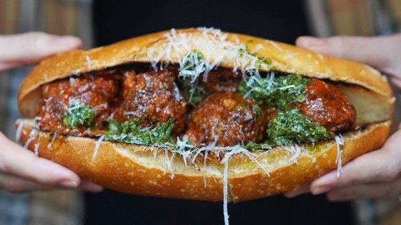 Rocco's signature meatball sub.