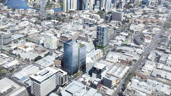 The proposed $500 million ValleyMetro development at the Fortitude Valley train station site.