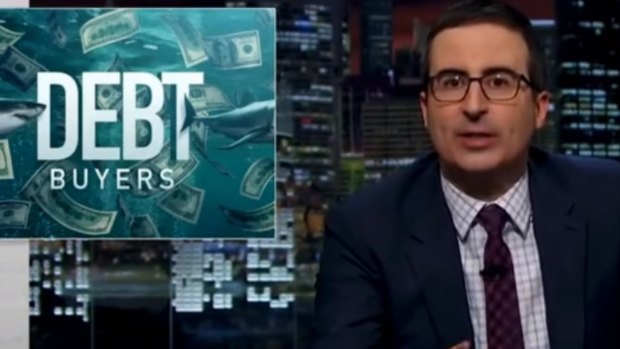 John Oliver slammed the debt buying agency.